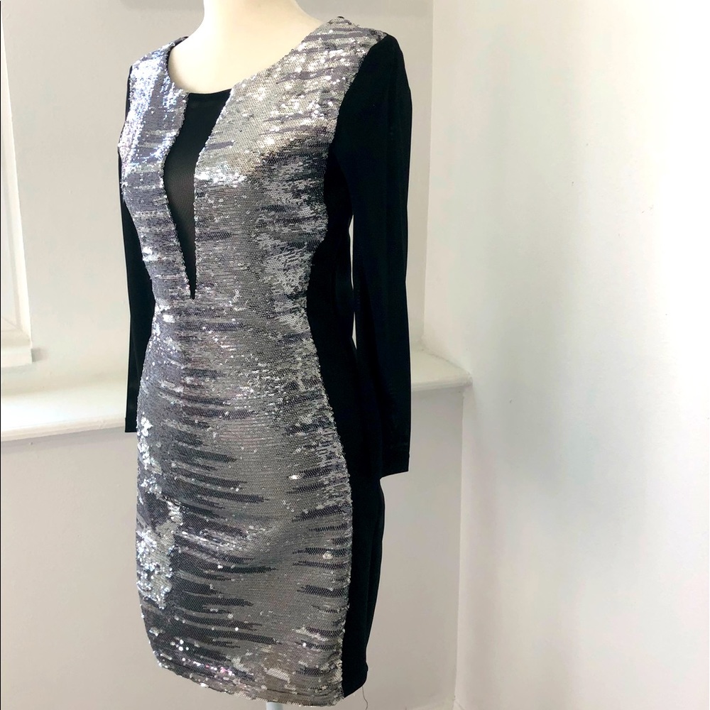 Sequin dress.